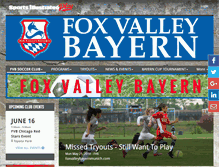 Tablet Screenshot of foxvalleybayernmunich.com